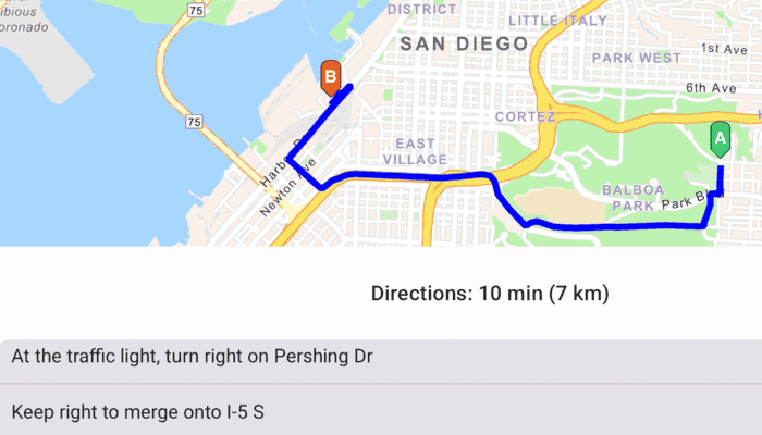 Image of find route